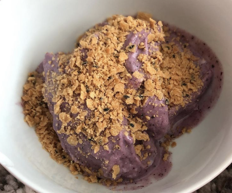 Blueberry Banana Ice Cream